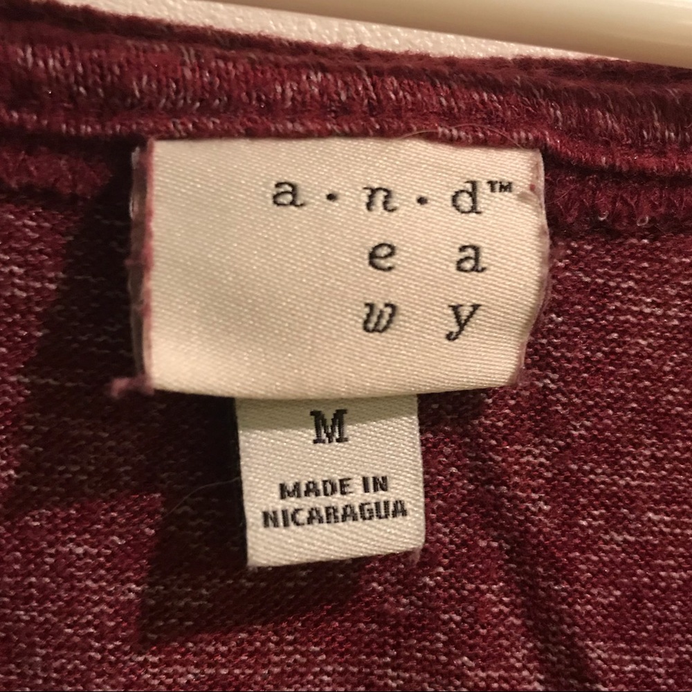 Maroon/Red cross sweater | A New Day | M